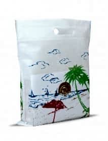 30X35 Sahil Desenli Elgeçme Bez Çanta