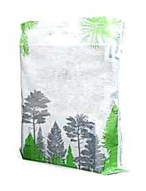 35x40 cm Çam Desenli Elgeçme Bez Çanta