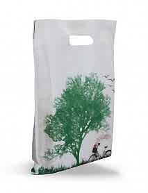 30X35 Bisiklet Desen Elgeçme Bez Çanta