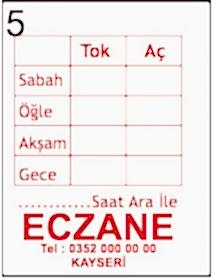 İsme Özel İlaç Kullanım Etiketi (10.000)